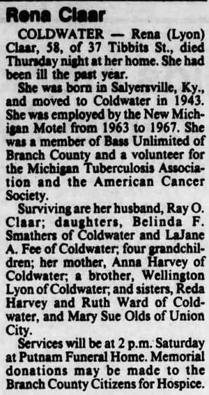 New Michigan Motel (Barnes Motel) - 1985 Death Notice Of Former Employee Of Motel (newer photo)